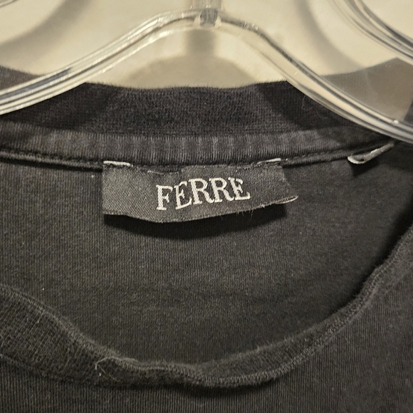 Gianfranco Ferre Zipped Sleeve Graphic T-shirt | Size Small - Picture 8 of 8